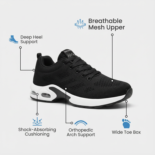 Ortho™ Pro – 12-Hour Shift Shoes for Heel & Plantar Fasciitis Relief (Unisex)