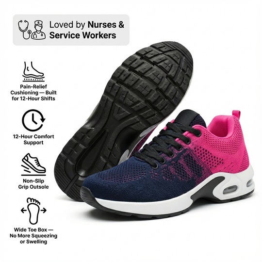 Ortho™ Pro – 12-Hour Shift Shoes for Heel & Plantar Fasciitis Relief (Unisex)