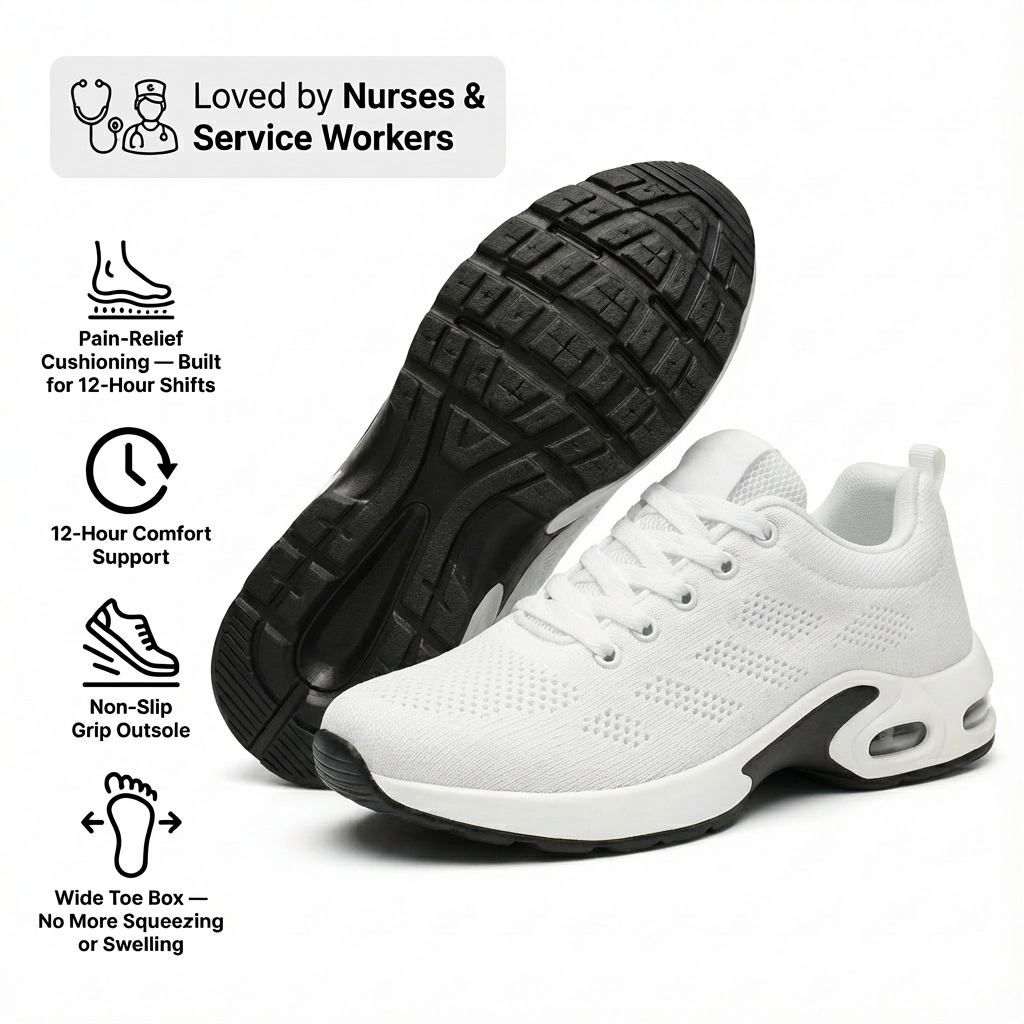 Ortho™ Pro – 12-Hour Shift Shoes for Heel & Plantar Fasciitis Relief (Unisex)