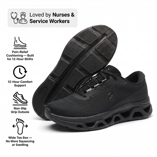 Ortho™ Fly — 12-Hour Shift Shoes for All-Day Foot, Knee & Back Pain Relief