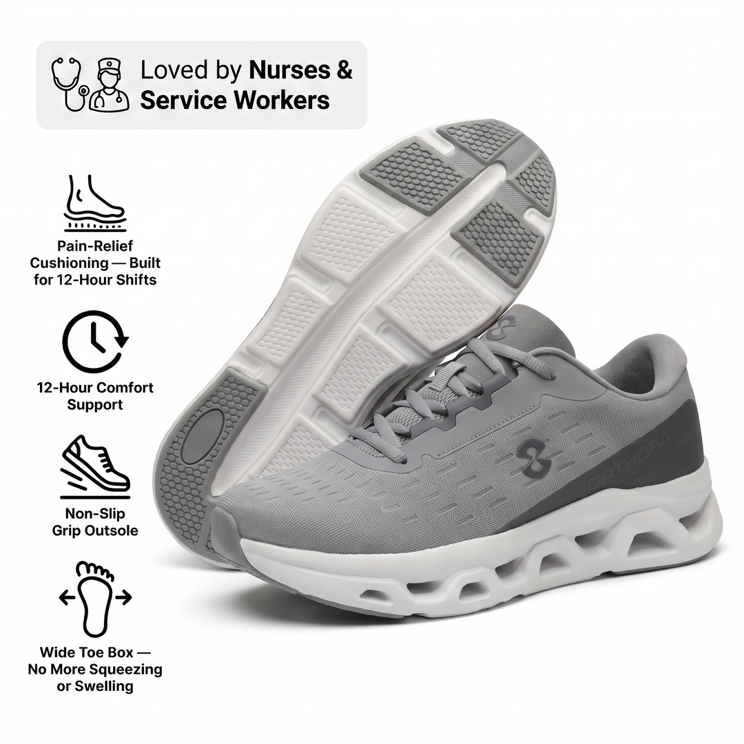 Ortho™ Fly — 12-Hour Shift Shoes for All-Day Foot, Knee & Back Pain Relief