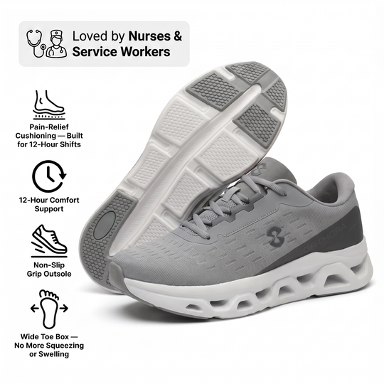 Ortho™ Fly — 12-Hour Shift Shoes for All-Day Foot, Knee & Back Pain Relief
