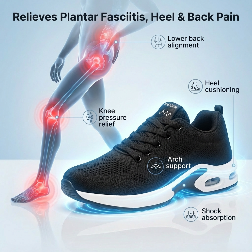Ortho™ Pro – 12-Hour Shift Shoes for Heel & Plantar Fasciitis Relief (Unisex)