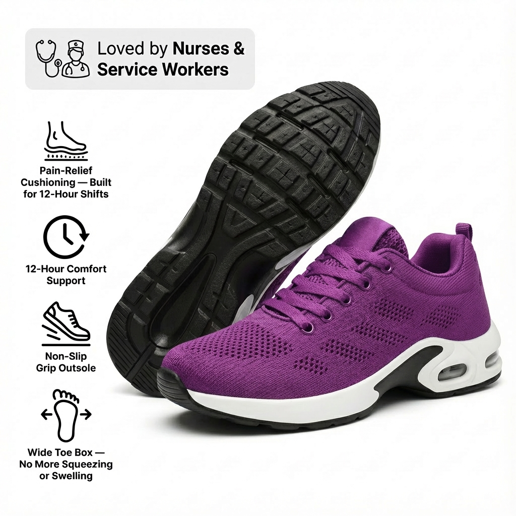 Ortho™ Pro – 12-Hour Shift Shoes for Heel & Plantar Fasciitis Relief (Unisex)