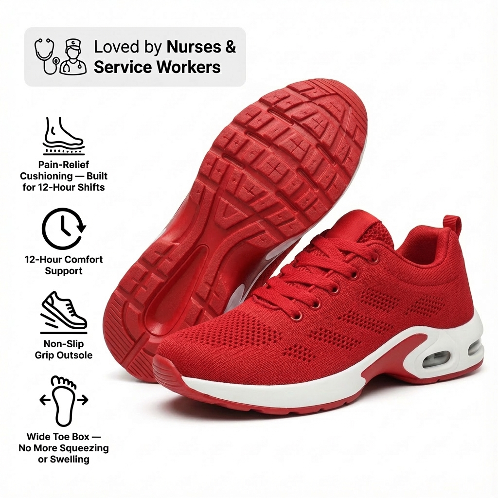 Ortho™ Pro – 12-Hour Shift Shoes for Heel & Plantar Fasciitis Relief (Unisex)