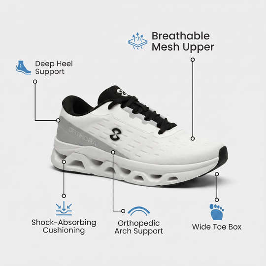 Ortho™ Fly — 12-Hour Shift Shoes for All-Day Foot, Knee & Back Pain Relief