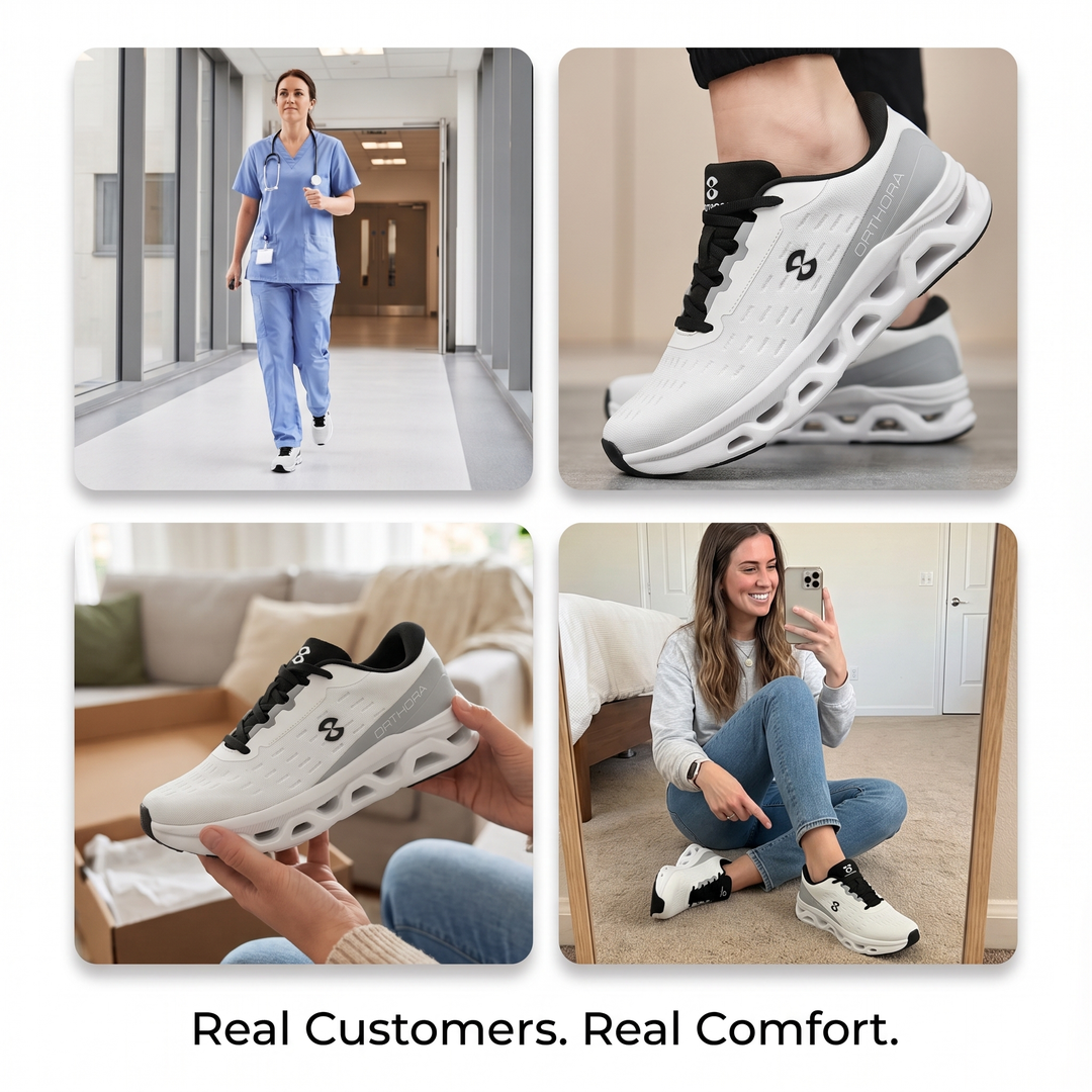 Ortho™ Fly — 12-Hour Shift Shoes for All-Day Foot, Knee & Back Pain Relief